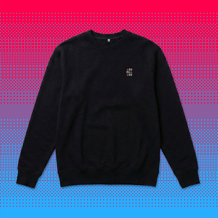 RS Monogram – Bestickter Bio Pullover