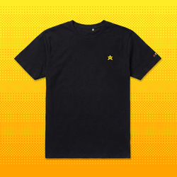 Pixel Star – Embroidered Organic T-Shirt // No. 009