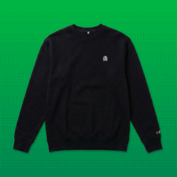 Stoned Pixel Geist – Bestickter Bio Pullover // No. 014