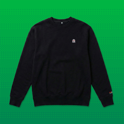 Stoned Pixel Geist – Bestickter Bio Pullover // No. 014