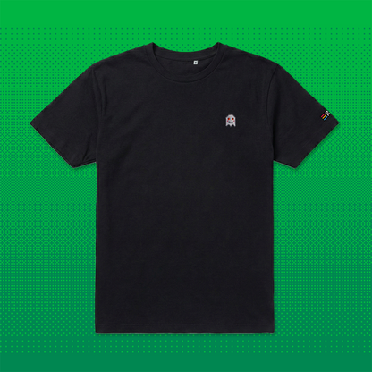 Stoned Pixel Geist – Besticktes Bio T-Shirt // No. 014