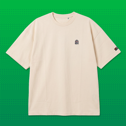 Pixel Cannabis – Besticktes Bio Oversized T-Shirt // No. 011