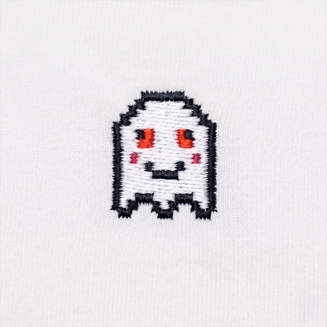 Stoned Pixel Geist – Besticktes Bio T-Shirt // No. 014
