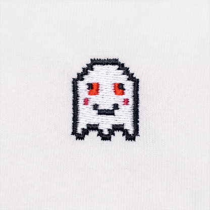 Stoned Pixel Geist – Besticktes Bio T-Shirt // No. 014