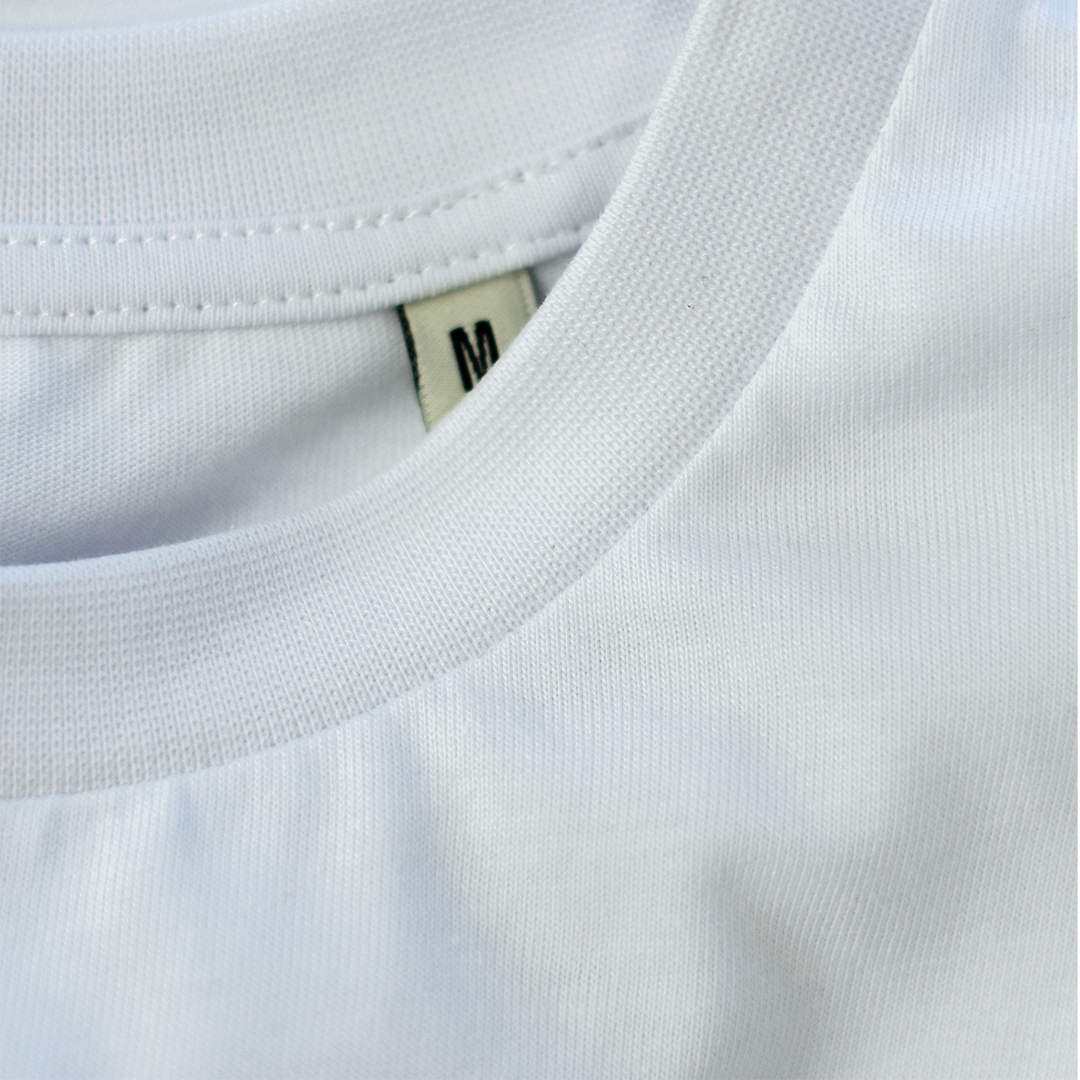 Pixel Ghost – Embroidered Organic T-Shirt // No. 006 