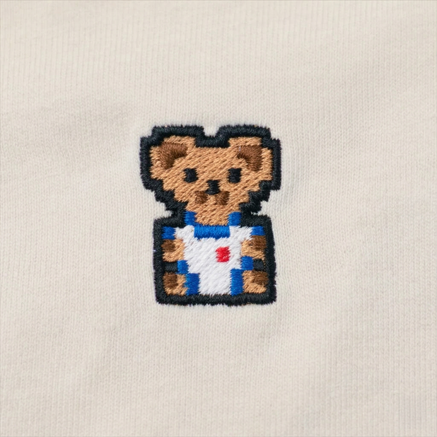 Pixel Bär "Zuffi" – Bestickter Bio Hoodie — Zweites Produktbild
