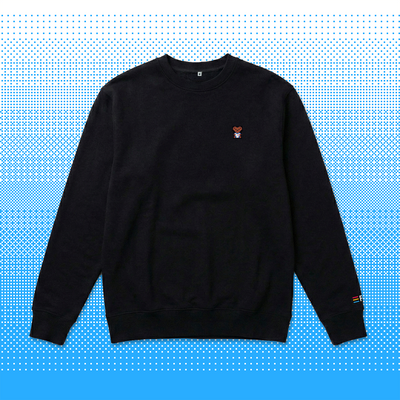 Pixel Bär "Zuffi" – Bestickter Bio Pullover // No. 019